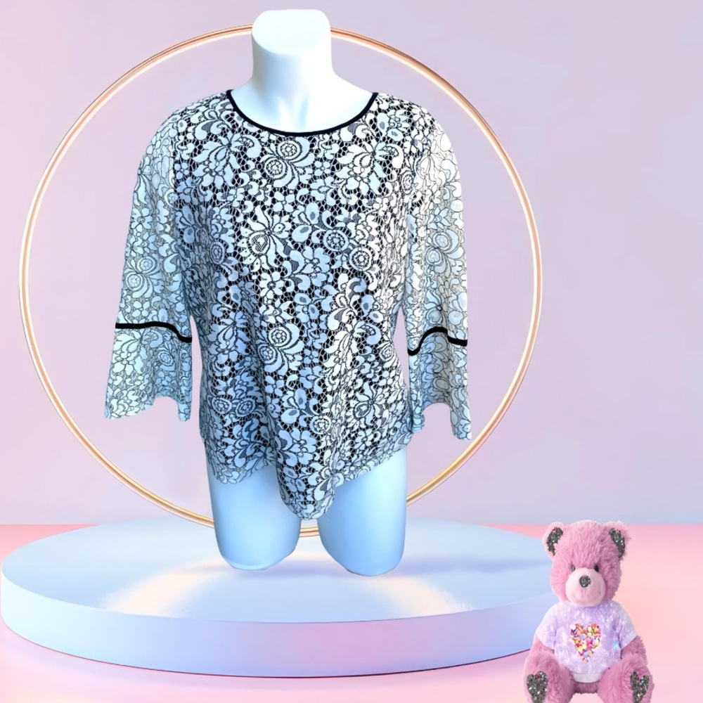 Adrianna Papell lace blouse